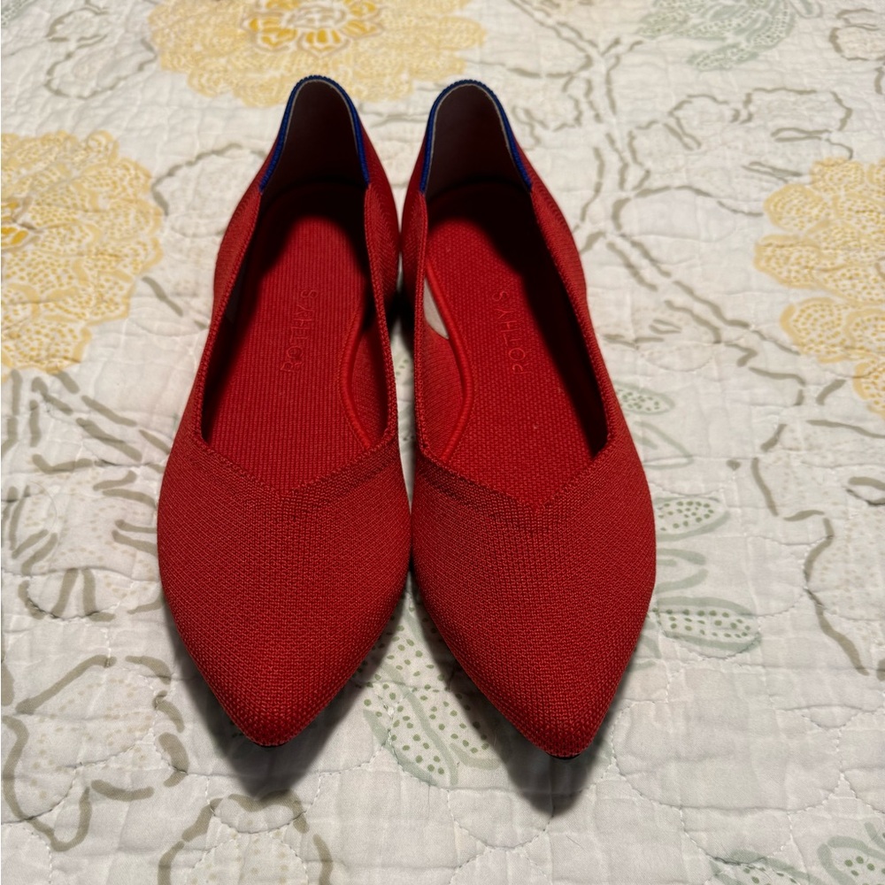 Rothy’s “The Point” Size 9.5, Red - image 1